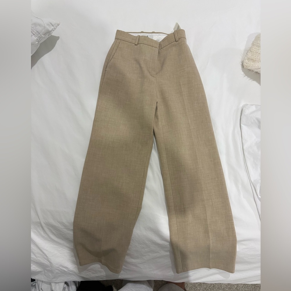 Babaton Tan Straight Leg Women's Pants